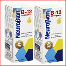 VITAMIN B12 COMPLEX Liquid Energy Management Citrus Flavor 16oz 2 Pack NEUROBION