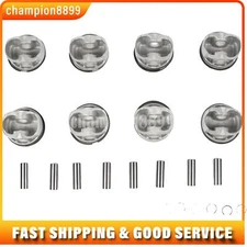 8pcs Pistons & Rings Set Fit BMW 550i 750i X5 F01 F02 E70 N63 4.4L 11257576475