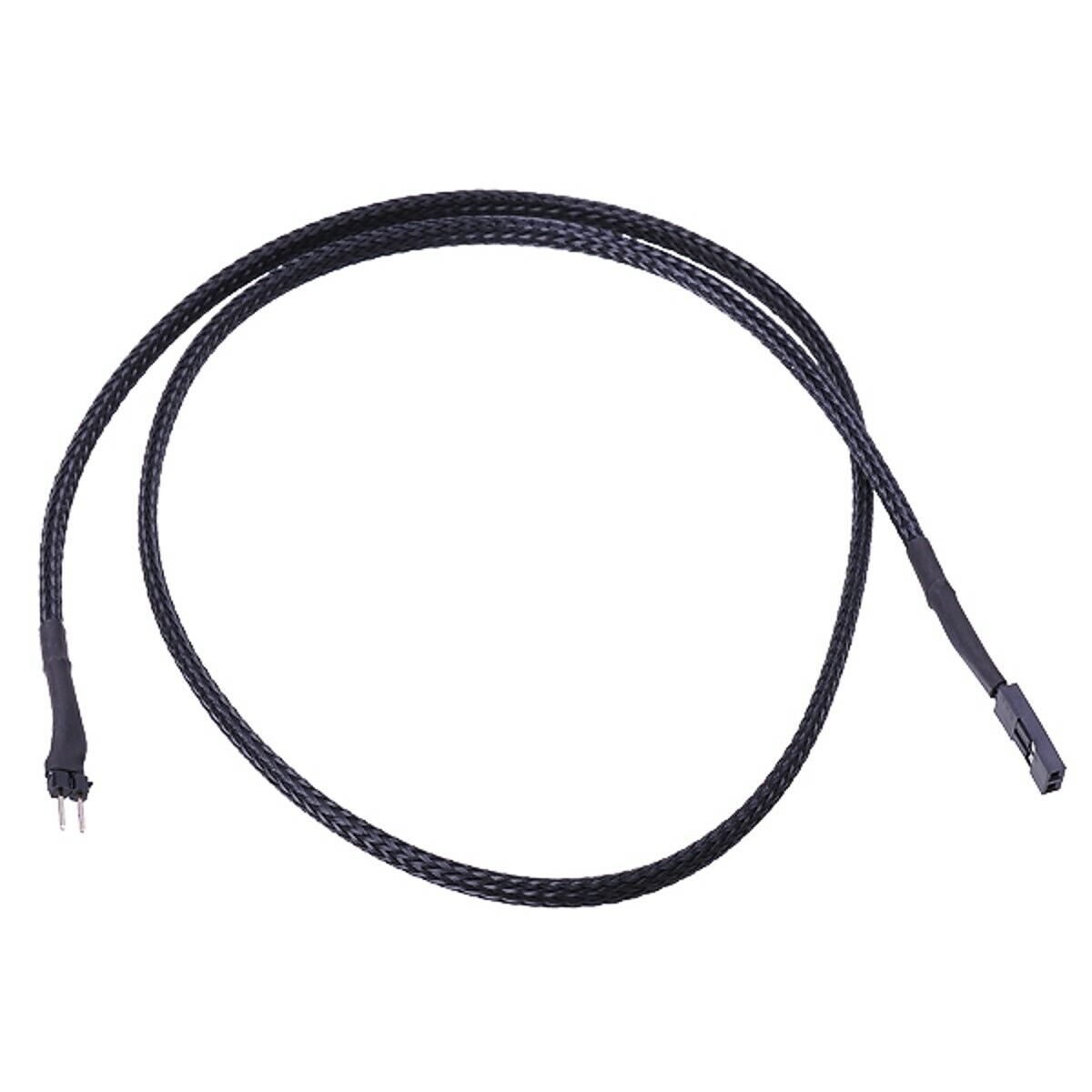 Phobya Extension Cable, 2-Pin, 60cm, Sleeved, Black