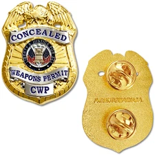 Concealed Weapon Permits Pin - Second Amendment Novelty - Eagle Patriotic Pin