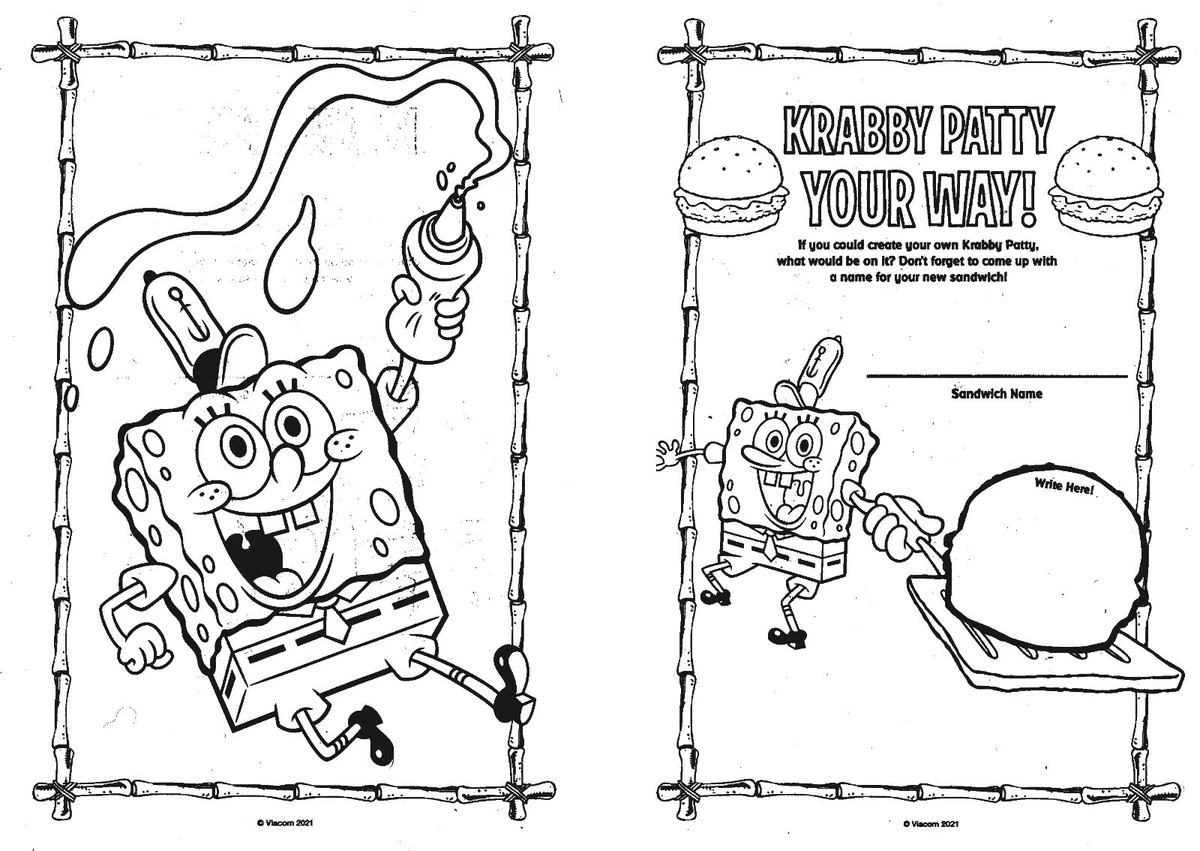 Spongebob Winter Coloring Pages