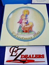 "Angel's Light" Schmid Christmas Plate 1990- Inspired by Berta Hummel