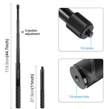 PULUZ Motorcycle Bicycle Handlebar Mount Camera Bracket Adapter Monopod Stand