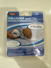 Magic Peel  Stick Caulk Tub  Floor WHITE 1-1/4" x 5' Bathtub Shower Water Seal