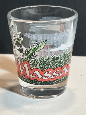 Massachusetts Shot Glass State Bird Lighthouse