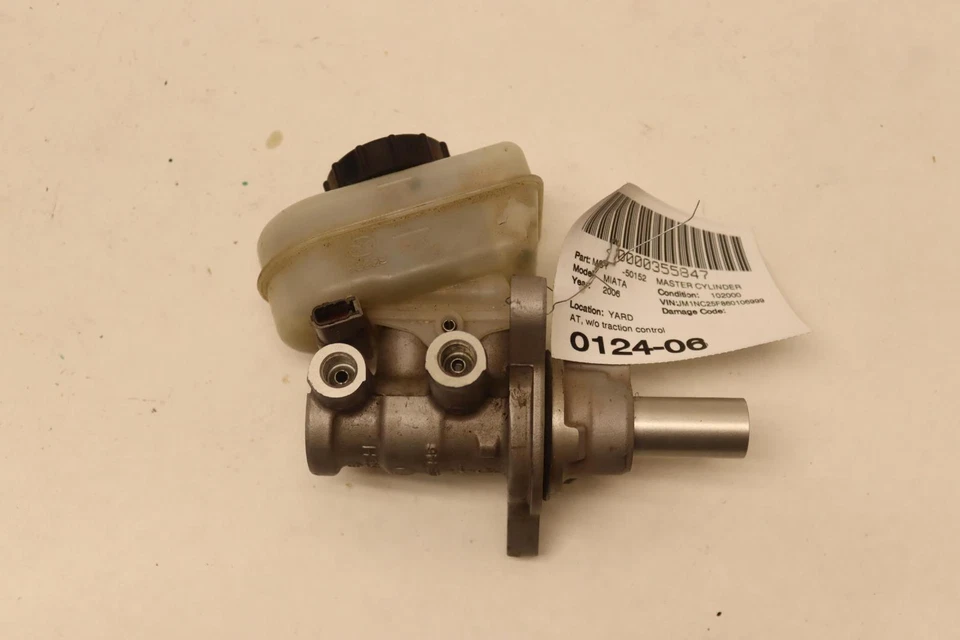 MAZDA MX5 MIATA 2006-2015 A/T freno de potencia cilindro maestro con tanque OEM Foto 4 de 4
