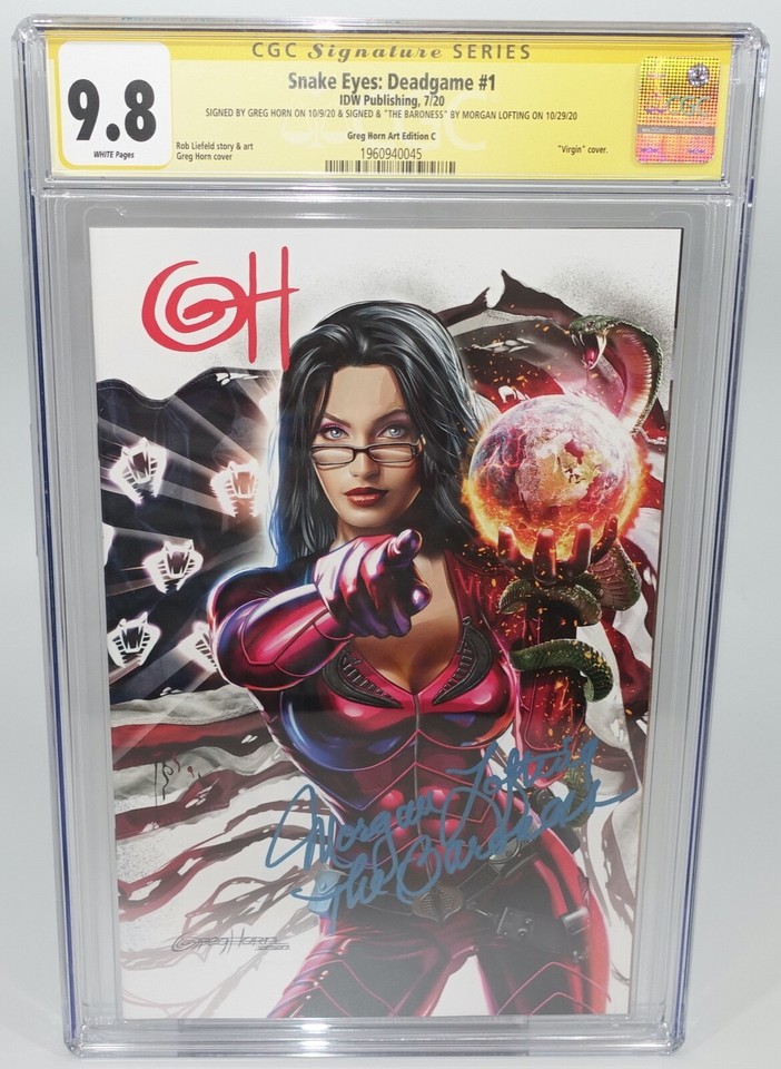 SIGNED SNAKE EYES:DEADGAME #1 SIGNED BY GREG HORN & MORGAN LOFTING Comic Art