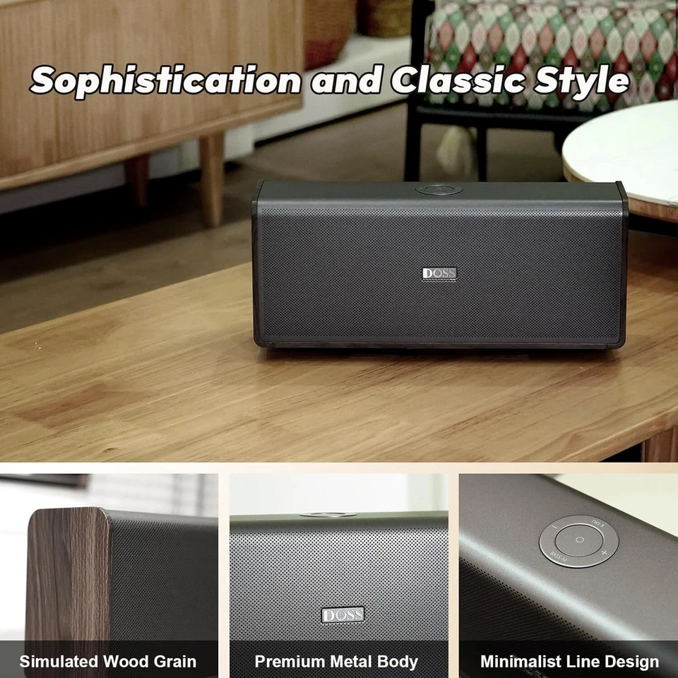 *NEW* DOSS SOUNDBOX ULTRA BLUETOOTH SPEAKER WITH 2.1 SOUND CHANNEL AUDIO - Image 2 of 4
