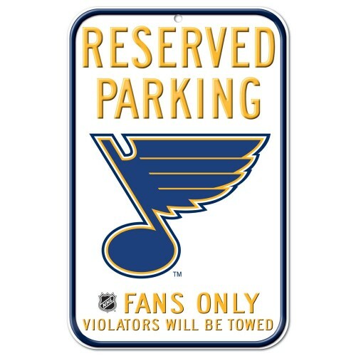 ST. LOUIS BLUES RESERVED PARKING FANS ONLY SIGN 11"X17" DURABLE POSTER - Picture 1 of 1