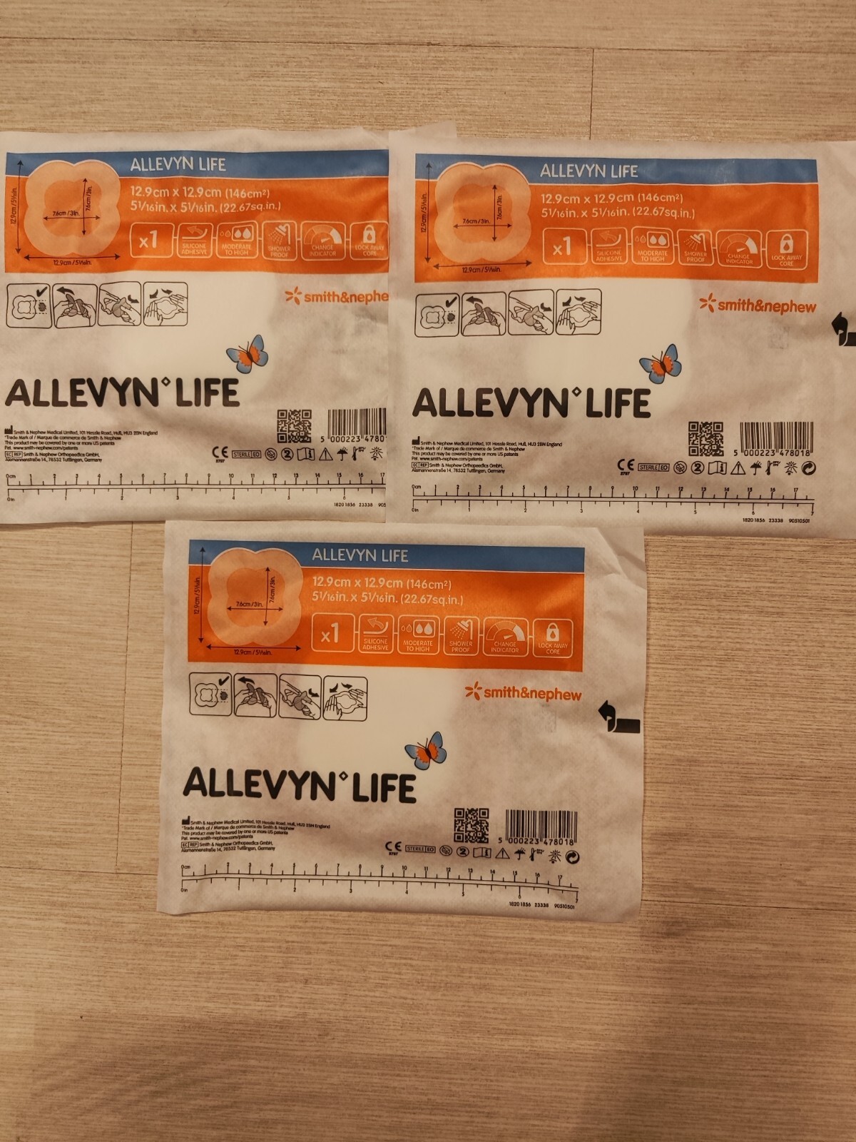 Allevyn Life 12,9x12,9cm Wundauflage, Inhalt 3stck.-Zur Wundversorgung