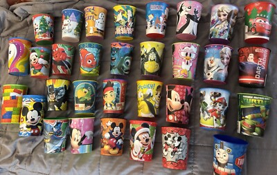 32 PARTY CUPS Animation Characters Hallmark Disney DC Unique Technimark Dynamic