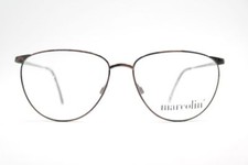 Vintage Marcolin 7501 56 15 130 Brown Round Glasses Frame NOS