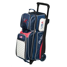 KR Strikeforce Royal Flush USA 3 Ball Roller Bowling Bag