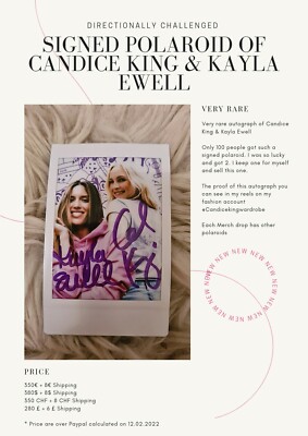 Directionally Challenged Original Signed Polaroid of Candice King & Kayla Ewell