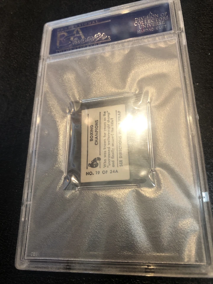 1948 MAGIC PHOTO BOXING CHAMPIONS HULL RAY ROBINSON POP 10 PSA 2 A3237998-887 - Image 4 of 4