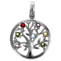 AnhäNger 925 Sterling Silber Damen F AnhäNger 925/- Sterling Silber Glasstein