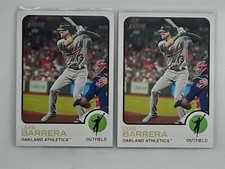 (2x) Luis Barrera 2022 Topps Heritage High Number - #651 - Oakland Athletics