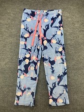 Disney Pajama Pants Womens Small Blue Sleepwear Fleece Winnie The Pooh Eeyore