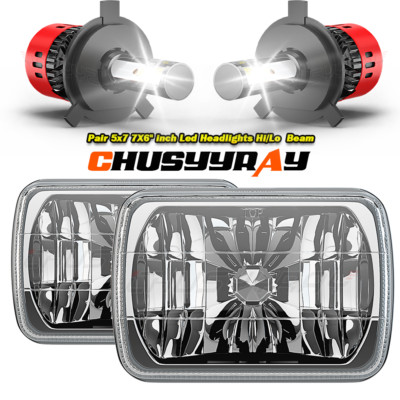 Brightest 5X7'' 7x6inch Rectangle LED Hi/Lo Headlight DRL For Toyota Pickup Truck