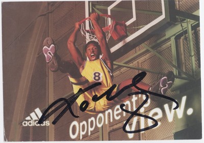 kobe bryant hand signed