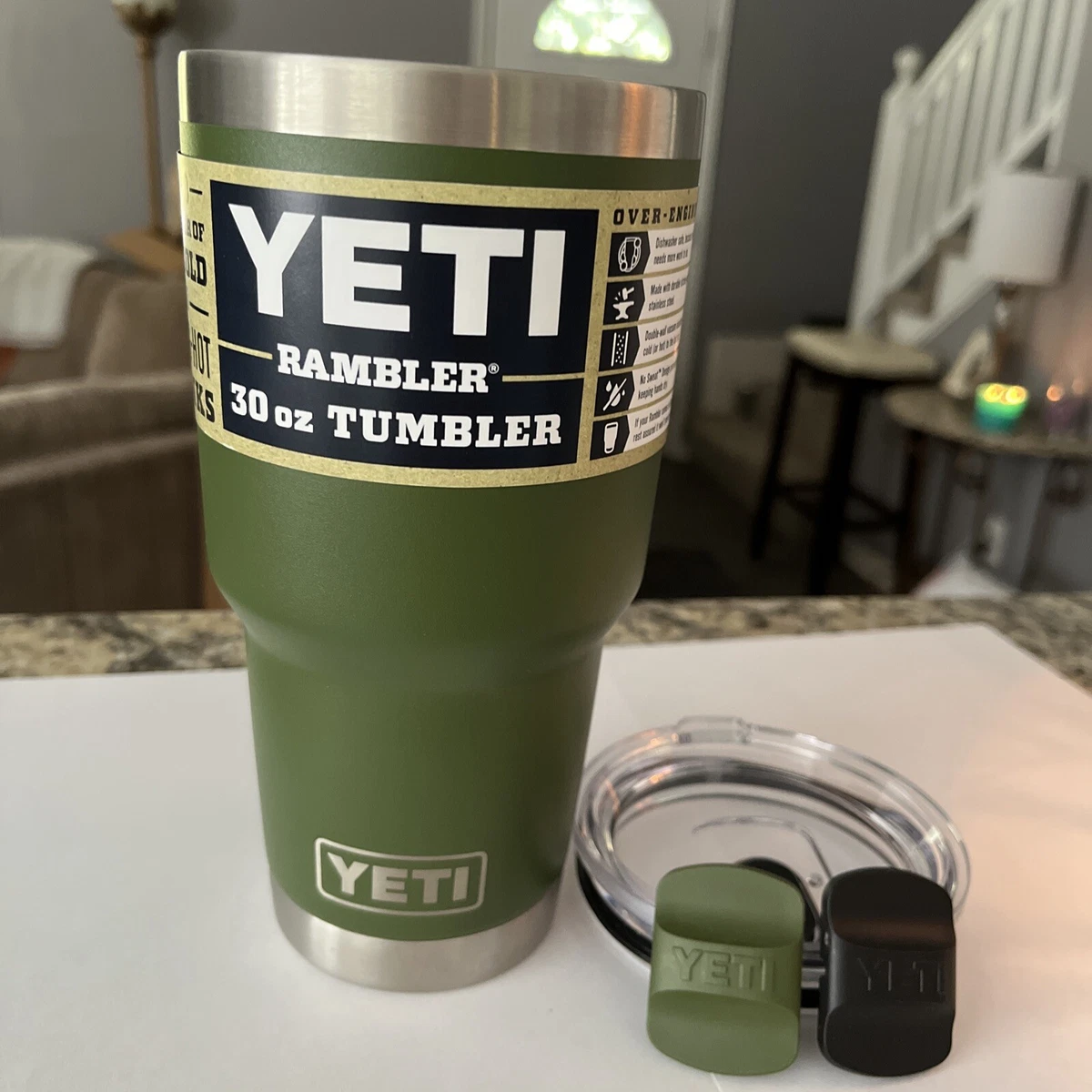 Yeti Rambler 20 Oz. Olive Green Stainless Steel Insulated Tumbler - Gillman  Home Center