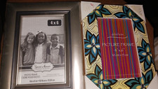 2 4x6 PICTURE FRAMES WALL TABLETOP DISPLAY PHOTOS FLOWERS BLING BRAND NEW SEALED