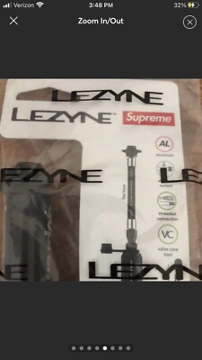 Supreme x Lezyne Pocket Drive Pro Bike Pump - Black SS21