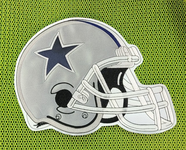 Dallas Cowboys Helmet Huge XL Embroidered Patch 11"x8.6"