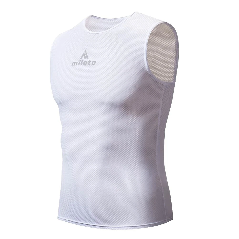 White Regular Size Cycling Vests