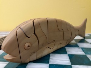 wooden fish puzzle