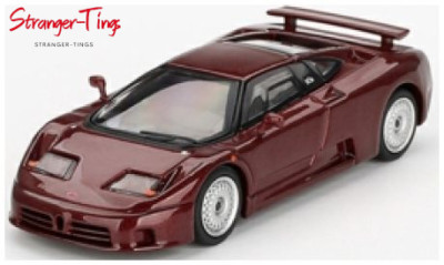 Mini GT Bugatti EB110 GT Dark Red Metallic (LHD) Blister Packaging 1/64