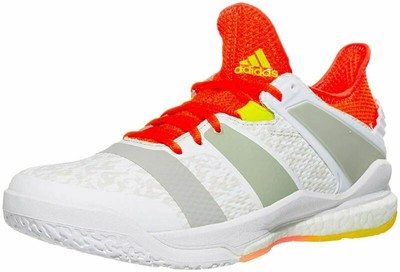 adidas Men's Stabil X Volleyball Shoe 9, White/Solar Red/Shock Yellow | eBay