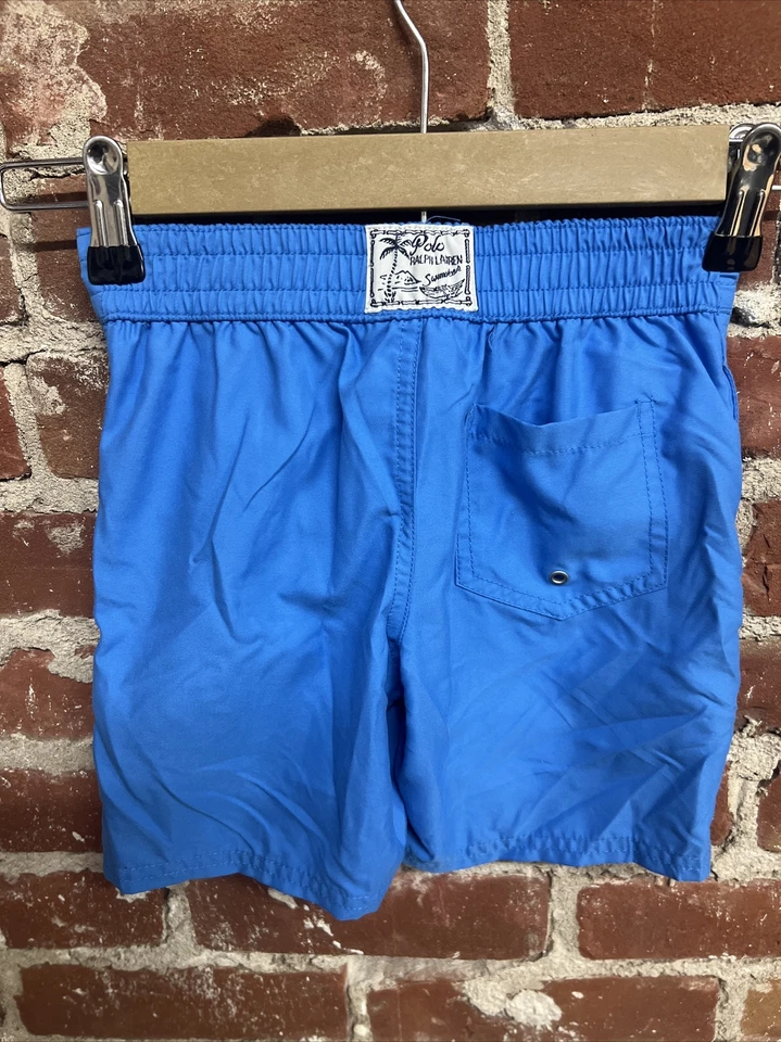 Ralph Lauren Polo Kids Swim Shorts Blue Size 4T - Image 3 of 4