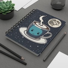 "Moonlit Mug" Spiral Bound Journal