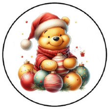 WINNIE THE POOH CHRISTMAS ENVELOPE SEALS LABELS STICKERS PARTY FAVORS