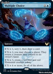 Multiple Choice (Extended Art) Strixhaven: School of Mages #298