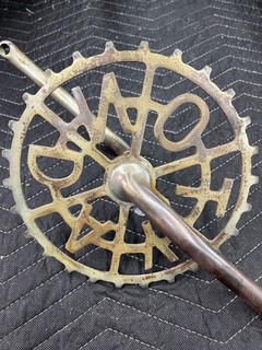 Antique Bicycle Dayton Crank Sprocket 1915 Harley Indian Original Prewar