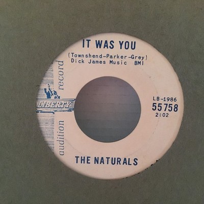 BEAT ROCK The Naturals Look At Me Now / It Was You Liberty 55758 1964