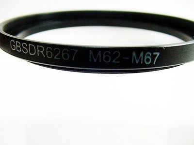 62-67 Step-Up Adapter Ring | M62-M67 | GBSDR | No box | New | $6.95 |