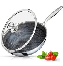 INTIGNIS Wok with Oven-Safe Lid - Anti Scratch Kitchen New Unused In Box