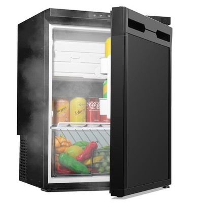 Mini RV Refrigerator 65L 12V Truck Cooler AC DC Silent Fridge Hotel 2.3cu.ft NEW