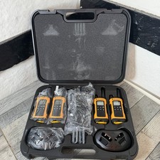 Image of Motorola T80 Extreme Walkie Talkies Set 4 Extreme Range NEVER USED Hard Case