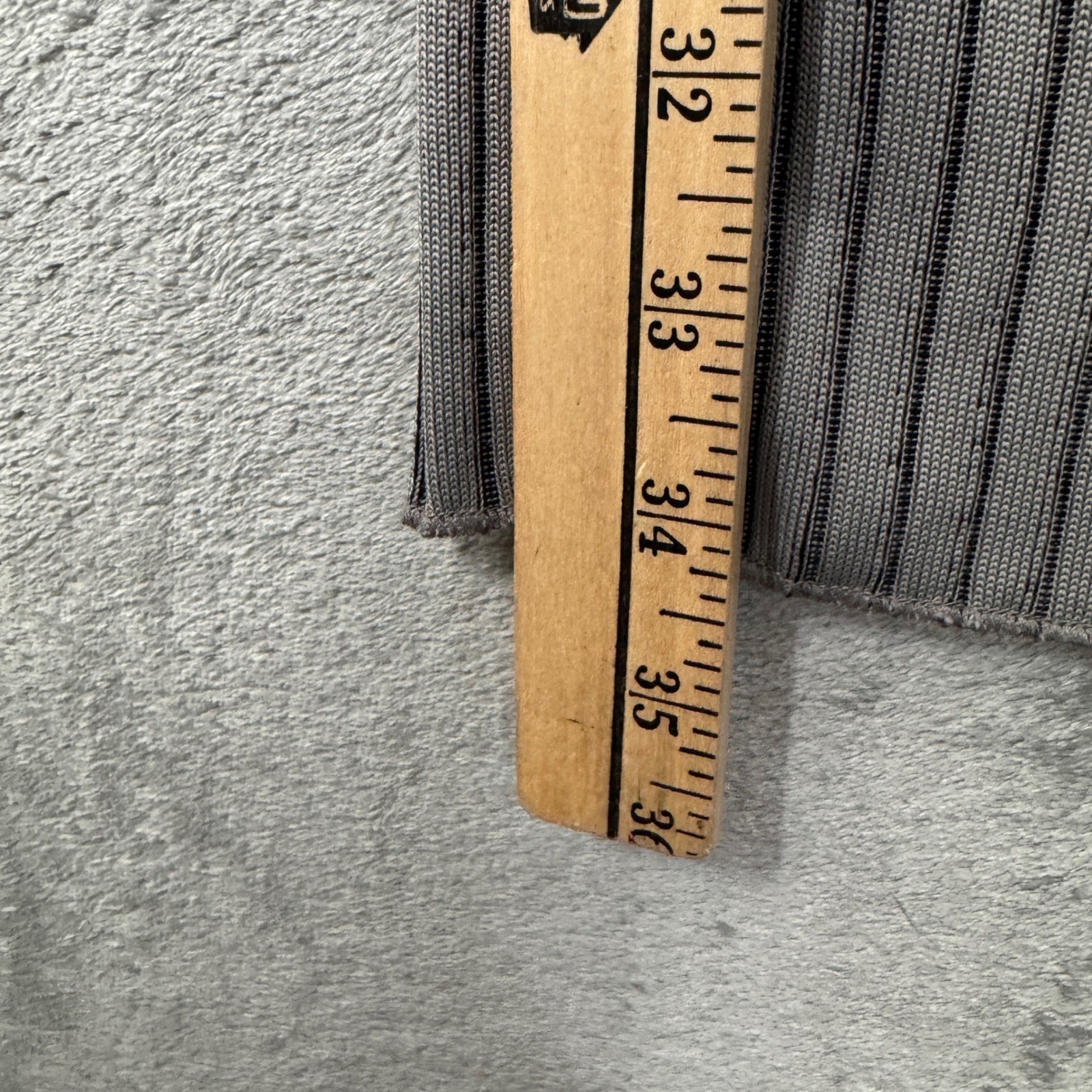 Zara Pants Womens L Gray Ribbed Knit Flare Leg Pull On Lounge Y2K Minimalist NWT thumbnail 10