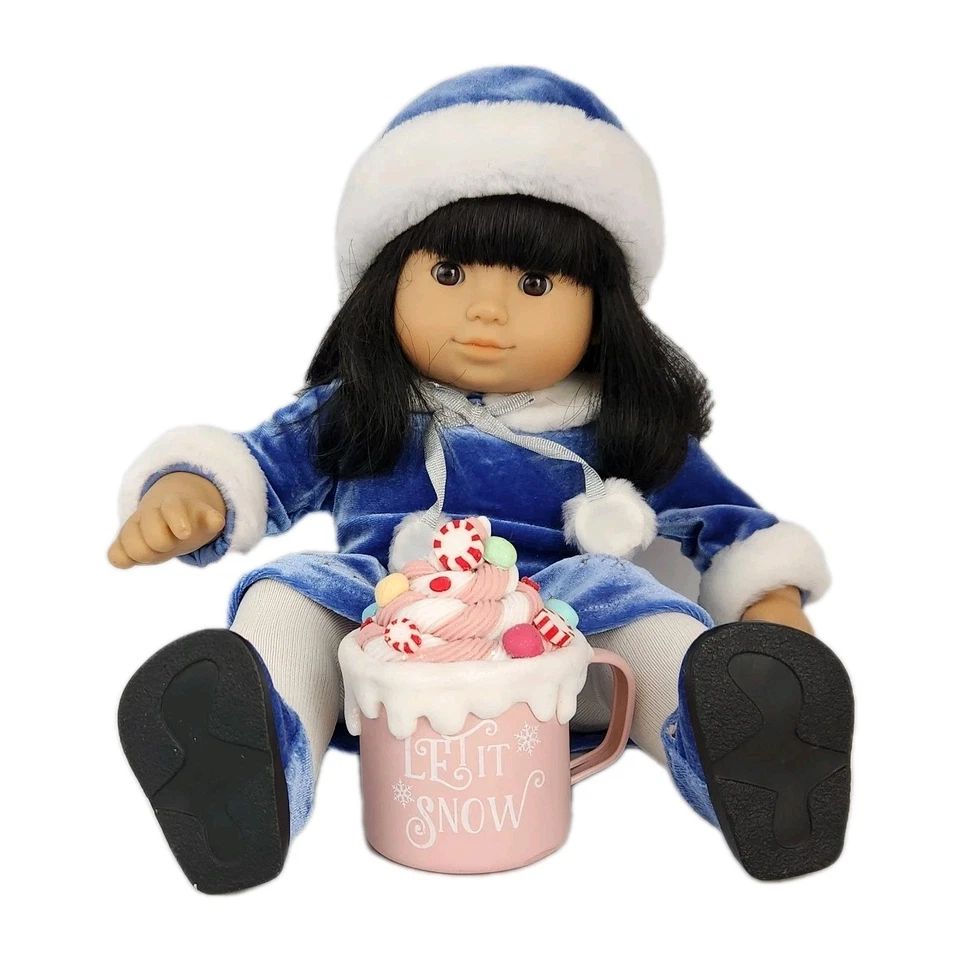  Muñeca American Girl Bitty Twin Chica Asiática con Campanas Plateadas Conjunto Retirado 2005 Foto 2 de 4