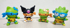Sanrio McDonald's Hello Kitty Ninja Turtle Costume Mini Figures Set of 4 2010