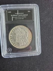 1880-O Morgan Silver Dollar coin, BU, 0.900 Silver in Bradford Exchange Holder