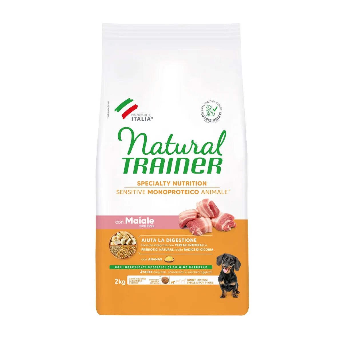 Natural Trainer Sensitive Adult Small & Toy con Maiale - 2 kg - Immagine 2