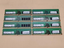 Micron 8GB 1RX8 PC4-2666V DDR4 MTA8ATF1G64AZ-2G6E1 UDIMM Ram Memory - LOT of 8