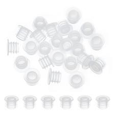 25Pcs 10mm/0.39" Plastic Salt and Pepper Shaker Stoppers Plug Replacement Clear