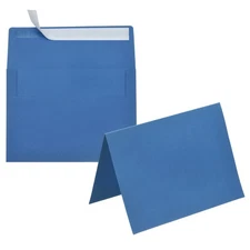 20Pack Dark Blue 5x7 Envelopes, A7 Envelopes with Folded Cards